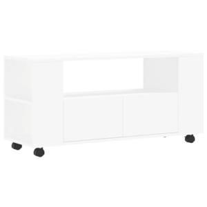 vidaXL Mueble para TV Madera de ingeniería Blanco 102x34,5x…