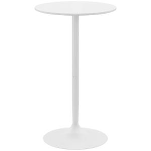HOMCOM Mesa de Bar Redonda Mesa Alta de Cocina Moderna con…