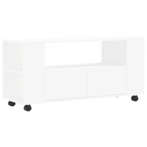 vidaXL Mueble para TV Madera de ingeniería Blanco 102x34,5x…