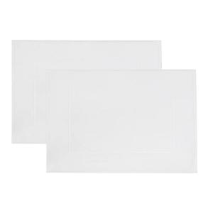 ZOLLNER Juego de 2 alfombras de baño de algodón, 50x70 cm,…