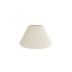 Pantalla de lámpara E27 Beige, 25x11x16 cm, forma cónica ce…