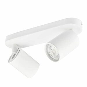 KYOTECH Lámpara de Techo LED con 2 focos LED GU10 Focos Ori…