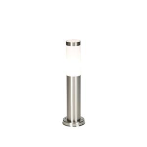 Qazqa Moderno Baliza moderna acero 45 cm IP44 - ROX Plástic…
