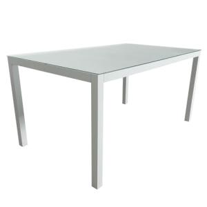 MOMMAHOME® Mesa Jardin Aluminio y Cristal TempladoMesa Come…