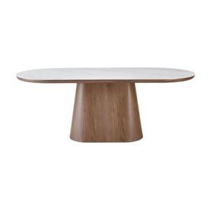 HABITMOBEL Mesa DE Comedor DISEÑO sobre Oval 200 X 90CM POR…