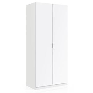 HOMN LIVING Armario ropero Nico 2 Puertas Color Blanco, 81…