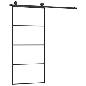 vidaXL Puerta Corredera con Set Herrajes Accesorio Herramie…