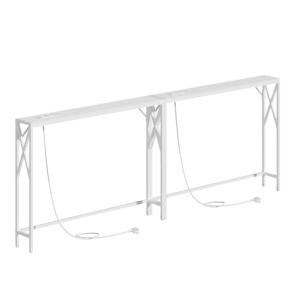 MAHANCRIS Mesa consola con base de carga, mesa de entrada,…