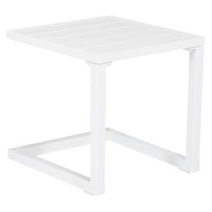 Happy Garden - Mesa Auxiliar Barbados de Aluminio Blanco