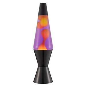 LAVA® - Lámpara 2323, cera amarilla, líquido morado, base y…