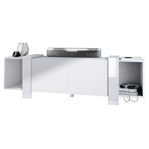 Vladon Mesa de TV IDA 149 x 45,5 x 34 cm cómoda con 4 Compa…