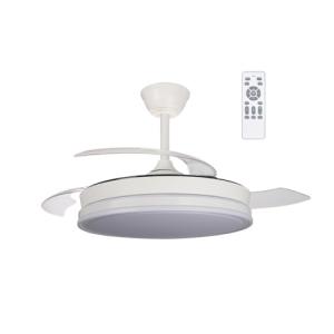 wonderlamp - Ventilador LED aspas plegables Surpino Blanco…