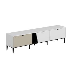 Venprodin - Mueble de TV Yelena con 3 Puertas Abatibles - 4…