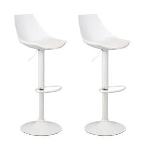 LOLAhome Set de 2 Taburetes Altos Cocina Giratorios en 360°…