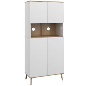 HOMCOM Alacena de Cocina Mueble Auxiliar de Cocina con 4 Pu…