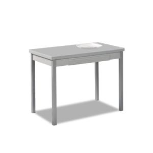 ASTIMESA Mesa de Cocina Extensible, Gris, 140 x 50 cm