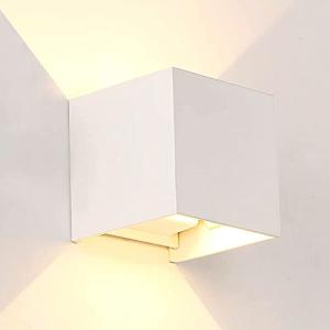M Ledme - Aplique de pared Blanco exterior/interior LED 12W…