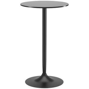 HOMCOM Mesa de Bar Redonda, Mesa de Comedor, Ø60x102 cm, co…