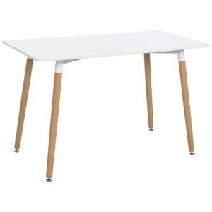 HOMCOM Mesa de Comedor Estilo Nórdico Mesa de Cocina con Pa…