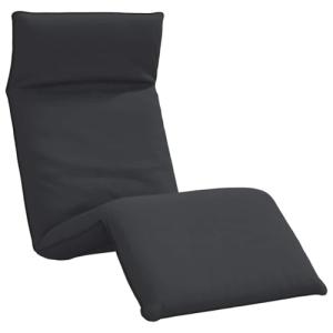 vidaXL Tumbona Plegable Negra 175x54x8,5 cm Tela Oxford, Ca…