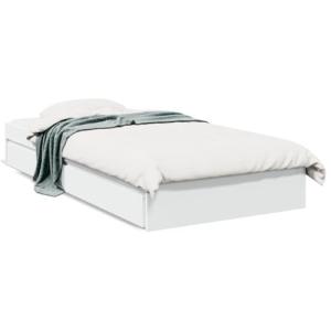 vidaXL Cama con cajones Madera de ingeniería Blanca 75x190…