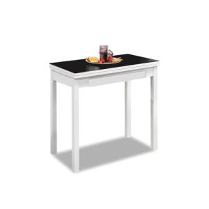 ASTIMESA MLBNE Mesa de Cocina, Metal, Negro, 80x40cm