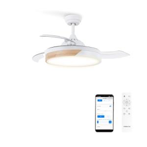 CREATE / WIND CLEAR/Ventilador de techo con luz blanco made…