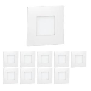 ledscom.de 10 LED luz de escalera/luz de pared empotrada FE…