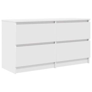 vidaXL Mueble para TV Madera contrachapada Blanco 100x35x54…