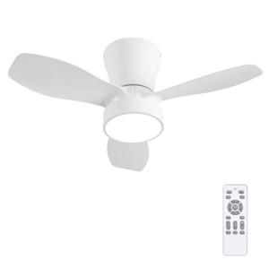 LUMIKING Ventilador de Techo con Luz LED Blanco 62cm | Moto…