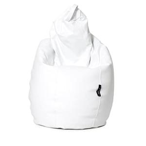MiPuf - Puff Pera XL Blanco | Puff Salon Polipiel Alta Resi…