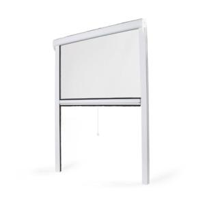 Mosquitera enrollable ventana PVC (100 x 160 cm)