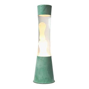 Fisura - Lámpara de lava “Jade”. Base jade, líquido transpa…