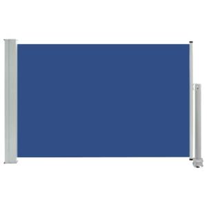 vidaXL Toldo lateral retráctil de jardín azul 60x300 cm