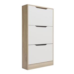 Mattfy - Zapatero con 3 Puertas, Mueble para Zapatos Estrec…