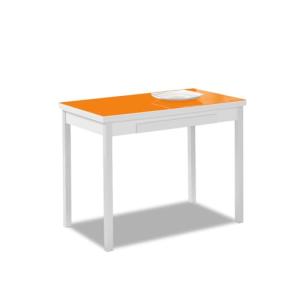 ASTIMESA Mesa de Cocina Extensible, Naranja, 140 x 50 cm