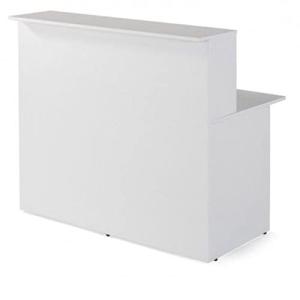 HABITMOBEL Mueble Mostrador recepción Blanco, Ancho 120 cm…