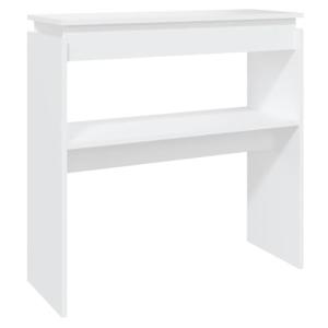 vidaXL Mesa Consola Madera de ingeniería Blanca 80x30x80 cm
