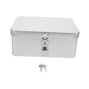 OATIPHO Caja de Almacenamiento Metálica Retro con Cerradura…