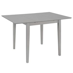 Homgoday Mesa de comedor extensible gris (80 – 120) x 80 x…