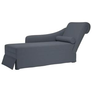vidaXL Chaise Longue Respaldo reposabrazos Derecho Terciope…