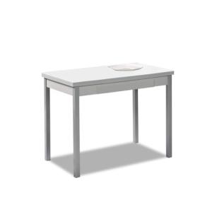 ASTIMESA Mesa de Cocina Extensible, Blanco, 140 x 50 cm