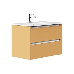 Baikal Baño Onyx, 2 cajones, suspendido en Pared, con Lavab…