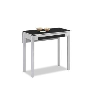 ASTIMESA Mesa de Cocina, Metal, Negro, 80x40cm-extendida 80…