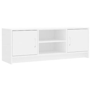 vidaXL Mueble de TV Madera de ingeniería Blanco 102x30x37,5…