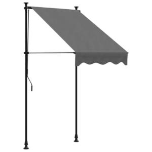 vidaXL Toldo retráctil de Tela y Acero Gris Antracita 100x1…