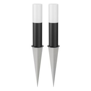 ledscom.de 2 x GROPO luz de bolardo con pincho de suelo, pa…