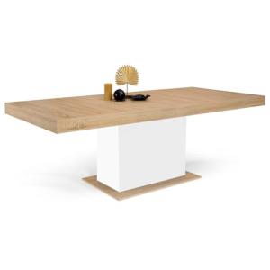 IDMarket - Mesa de comedor extensible rectangular Eden para…