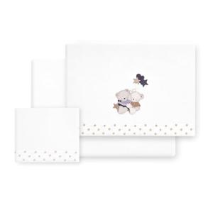 Danielstore Juego de Sábanas para Cuna Bebé Algodón 100% Fa…
