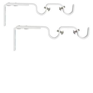 2 soportes para barras de cortina de canalón doble ø 20 mm,…